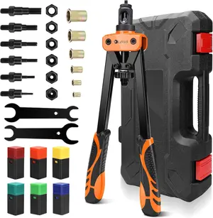 Lytool 14 inch Rivet Gun Nut Tool with 205pcs Nuts