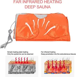 Far infrared sauna heating blanket fitness machine weight loss fat burning beauty salon spa and home use