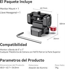 SMALLRIG Field Monitor Holder Mount with Quick Release NATO Clamp - 2100