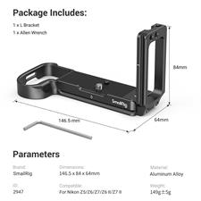 SmallRig L Bracket for Nikon Z5/Z6/Z7/Z6 II/Z7 II Camera 2947