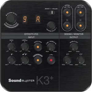 Creative Sound Blaster K3+ USB Powered 2 Channel Digital Mixer AMP DAC