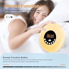 StillCool Wake Up Light Sunrise Alarm Clock for Kids, Sleep Aid, FM Radio, Snooze, Nightlight, Daylight, 12 Natural Sounds, 7 Colors