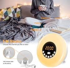 StillCool Wake Up Light Sunrise Alarm Clock for Kids, Sleep Aid, FM Radio, Snooze, Nightlight, Daylight, 12 Natural Sounds, 7 Colors