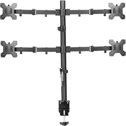 Suptek Quad Monitor Arm For 13"-27" Screens | Monitor Mount Clamp Tilt Swivel Rotation(80cm Pole) MD6884