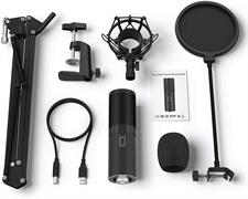 TONOR USB Condenser Microphone Recording for Desktop and Laptop MAC Windows Cardioid Microphone for Recording Studio Conversation YouTube Voice Over