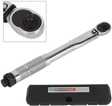 1/4 inch automatic torque wrench, adjustable from 5 to 25 Nm