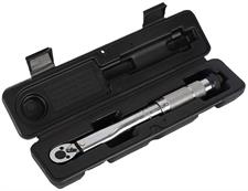 1/4 inch automatic torque wrench, adjustable from 5 to 25 Nm