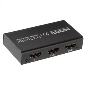 HDMI UHD 4K 60Hz 2.0 Repeater Amplifier Splitter Box Hub HDR 1080P 1x2 1In 2Out