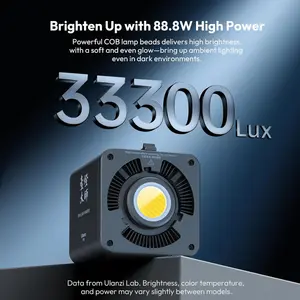 Ulanzi Portable RGB COB Photography Video Light 2700K-6500K CRI95+ CCT Full Color 