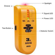 URCERI 3-in-1 Wall Stud Finder Detector with Sound Warning and LED indication