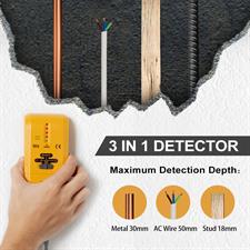 URCERI 3-in-1 Wall Stud Finder Detector with Sound Warning and LED indication