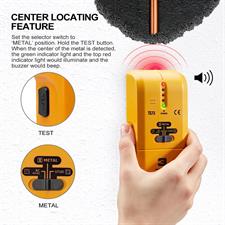 URCERI 3-in-1 Wall Stud Finder Detector with Sound Warning and LED indication