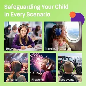 Vanderfields Kids Earmuffs Noise Cancelling Headphones for Kids Age 3-16 Year Old - 26dB SNR