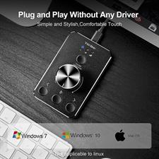 VAYDEER Multimedia Controller Volume Control Knob with One-Click Mute Function and 3 Volume Control Modes