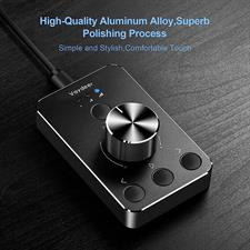VAYDEER Multimedia Controller Volume Control Knob with One-Click Mute Function and 3 Volume Control Modes