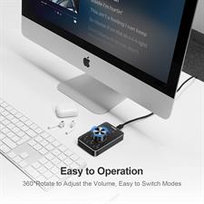 VAYDEER Multimedia Controller Volume Control Knob with One-Click Mute Function and 3 Volume Control Modes