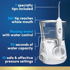 Waterpik Aquarius Water Flosser Ultra Professional For Teeth, Gums, Braces, Dental Care 7 Tips WP-660