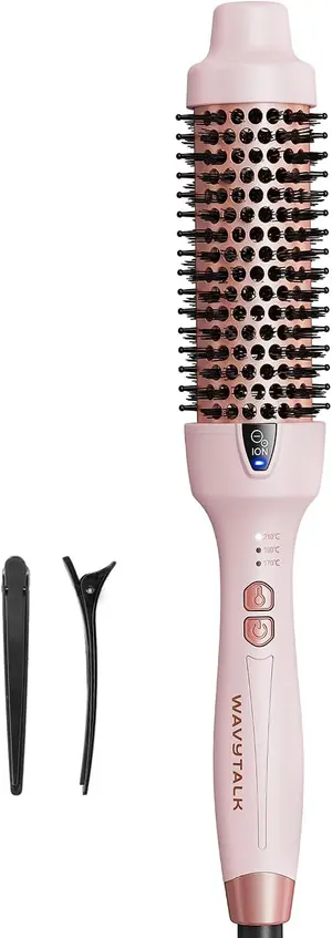 Wavytalk Thermal Brush 1.5 Inch Negative Ion Thermal Round Brush lonic Frizz Reduction