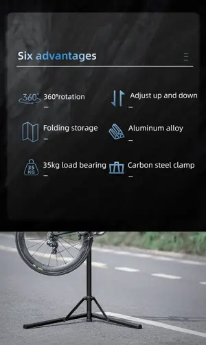 WEST BIKING Bike Repair Stand Storage Multipurpose Foldable Bicycle Display Stand Professional Bike Maintenance Wall/Floor Racks