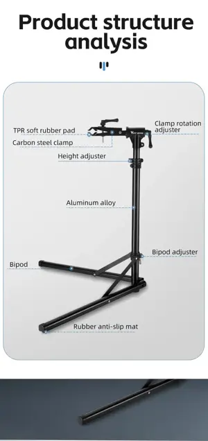 WEST BIKING Bike Repair Stand Storage Multipurpose Foldable Bicycle Display Stand Professional Bike Maintenance Wall/Floor Racks