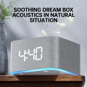 White Noise Sleep Therapy Machine Memory Function Bluetooth App Controller 32+ Soothing Sounds Alarm Clock 