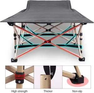 Wuqibao Foldable Camping Bed Lightweight 6.2x2.3 Feet
