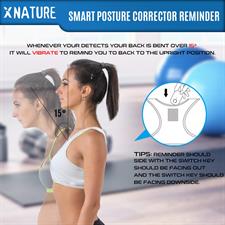 XNATURE Unique Smart Sensor Posture Corrector | Upper Back Brace for Improving Posture | Provide Lumbar Support and Back Pain Relief- Size Large