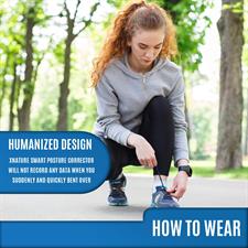 XNATURE Unique Smart Sensor Posture Corrector | Upper Back Brace for Improving Posture | Provide Lumbar Support and Back Pain Relief- Size Large