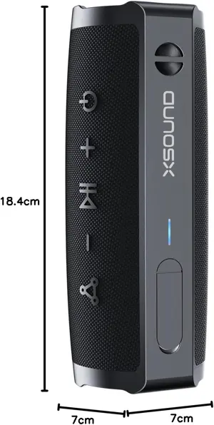 XSOUND Bluetooth Speaker FunPlay Pro 30W with Subwoofer 24-bit Hi-Fi Audio V 5.2 Type-C Quick Charging