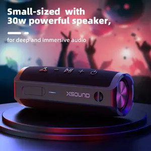 XSOUND Bluetooth Speaker FunPlay Pro 30W with Subwoofer 24-bit Hi-Fi Audio V 5.2 Type-C Quick Charging