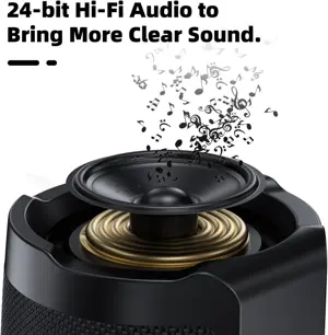 XSOUND Bluetooth Speaker FunPlay Pro 30W with Subwoofer 24-bit Hi-Fi Audio V 5.2 Type-C Quick Charging