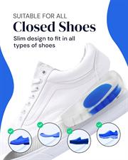 YogaMedic Heel Shoe Pads- 2 Pairs (4 Pcs) of Heel Gel Cups for Comfort, Plantar Fasciitis, Achilles Tendonitis & Heel Spur Pain- Cushion Heel Support- Reduce Pressure & Pain Inserts Cups (Size: 35-39)