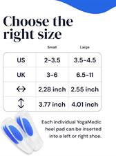 YogaMedic Heel Shoe Pads- 2 Pairs (4 Pcs) of Heel Gel Cups for Comfort, Plantar Fasciitis, Achilles Tendonitis & Heel Spur Pain- Cushion Heel Support- Reduce Pressure & Pain Inserts Cups (Size: 35-39)