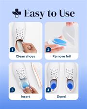YogaMedic Heel Shoe Pads- 2 Pairs (4 Pcs) of Heel Gel Cups for Comfort, Plantar Fasciitis, Achilles Tendonitis & Heel Spur Pain- Cushion Heel Support- Reduce Pressure & Pain Inserts Cups (Size: 35-39)
