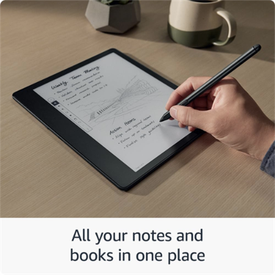 Amazon Kindle Scribe (32 GB) - 10.2” 300 ppi Paperwhite display, a Kindle and a notebook all in one, convert notes to text and share, includes Premium Pen