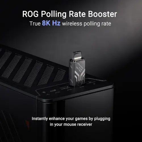 ASUS ROG Harpe Ace Extreme P718 Wireless Gaming Mouse (Black) with Carbon Fiber Build, 42K DPI AimPoint Pro Sensor, 8000Hz Polling Rate, and Tri-mode Connectivity