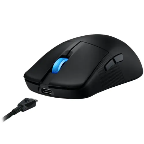 ASUS ROG Harpe Ace Mini P716 Wireless Gaming Mouse (Black) with 49g Ultralightweight Design, 42K DPI AimPoint Pro Sensor, Tri-mode Connectivity, and ROG Optical Switches