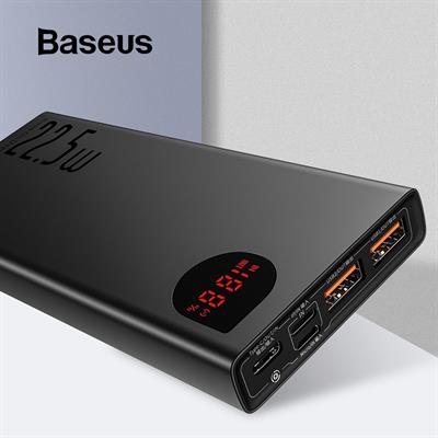 Baseus Adaman 20000mAh 22.5W Metal Digital Display Quick Charge Power Bank Black