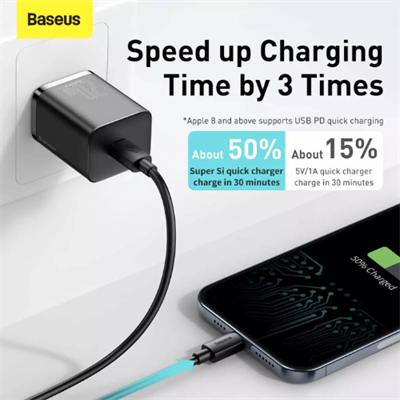 Baseus SUPER SI QUICK CHARGER Type C - 20W Fast Charging adapter