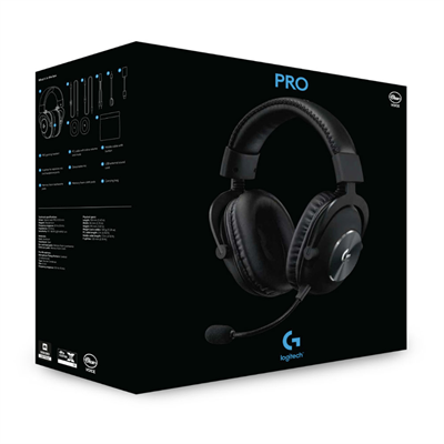 Logitech G PRO X Wired Gaming Headset with Blue VO!CE - Pro-Grade Audio