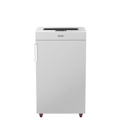Deli 9909 Heavy-Duty Cross Cut Paper Shredder, 32 Sheets, 75L Bin, P-4, 