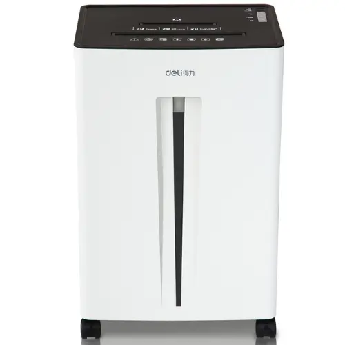 Deli 9918 20-Sheet Cross-Cut Paper Shredder | P-4 Security | 30L Bin | Office Essential 
