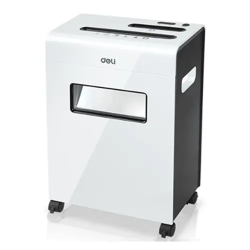 Deli E9911 8-Sheet Cross-Cut Paper Shredder | P-4 Security | 12L Bin | Home & Personal