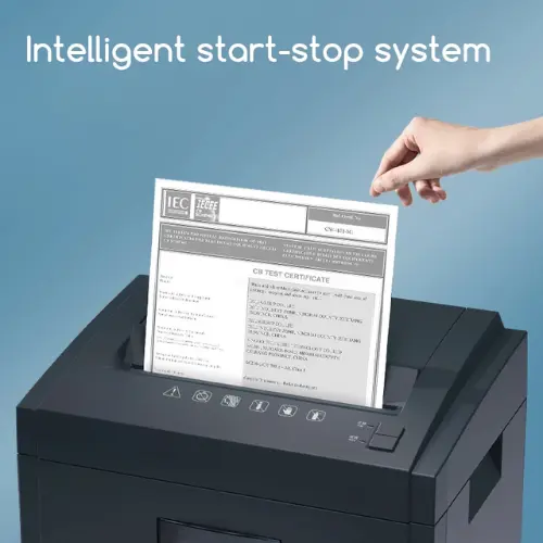 Deli ET054 8-Sheet Micro-Cut Paper Shredder | P-5 High-Security | 23L Bin | Ultra-Secure for Home and Office
