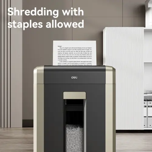 Deli ET099 25-Sheet Cross-Cut Paper Shredder | P-4 High-Security | 31L Bin | Ideal for Office Use