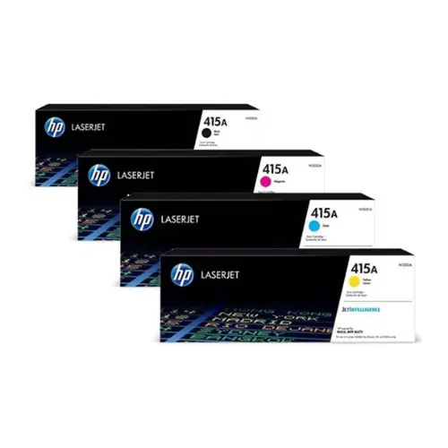 HP 415A Original Color Toner set Black, Cyan, Magenta, Yellow, W2030A, W2031A, W2032A, W2033A