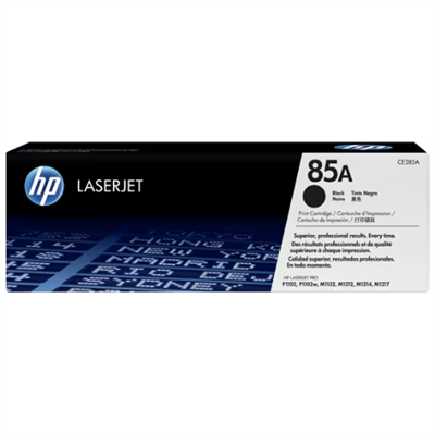 HP 85A Black Original LaserJet Toner Cartridge, CE285A