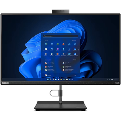 Lenovo ThinkCentre Neo 30A-24 All-in-One 24" IPS FHD Computer, Intel i5-12450H, 4GB RAM, 256GB NVMe SSD, WiFi, Bluetooth, Webcam, Black, Gen 3 AIO Desktop