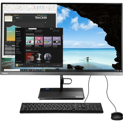 Lenovo ThinkCentre Neo 30A-27 All-in-One 27" IPS FHD Computer, Intel i7-1260p, 16GB RAM, 512GB NVMe SSD, WiFi, Bluetooth, Webcam, Black, Gen 3 AIO Desktop