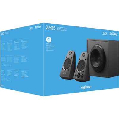  Logitech Z625 THX Certified 2.1 Gaming Speaker System with Optical Input